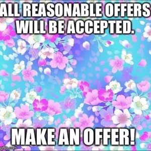 All reasonable offer will be accepted! Make me an offer 💛✨